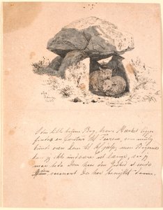 Lammene. Illustration til Kaalunds "Fabler for Børn". Se kommentar fra arkkatalog. af Johan Thomas Lundbye