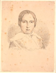 Portræt af en ung pige af Johan Thomas Lundbye
