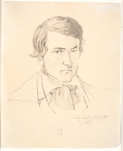 Selvportræt af Johan Thomas Lundbye