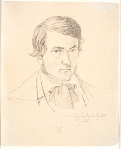 Selvportræt af Johan Thomas Lundbye