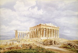 Parthenon, Athen af Johan Wolfensberger
