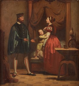 Karin Månsdotter, Erik XIV og søn Gustav, 1858 af Johan Zacharias Blackstadius