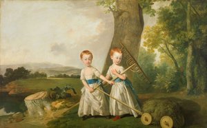Portræt af de afstumpede børn, 1766-80.