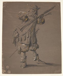 Soldat med gevær af Johan le Ducq
