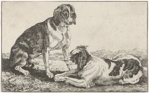 To hunde af Johan le Ducq