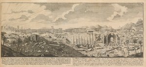 Ruinerne af Palmyra, den gamle by i Syrien af Johann Adam Delsenbach