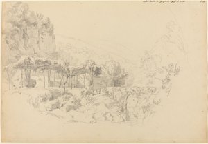 En skyggefuld lysthus i Gragnano-dalen af Johann Adam Klein