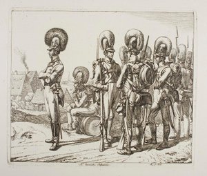 Bayerske infanterister af Johann Adam Klein