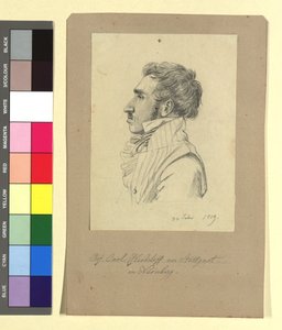 Carl Alexander von Heideloff (1789-1865), maler, arkitekt af Johann Adam Klein