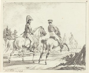 Erlangen-elever til hest af Johann Adam Klein