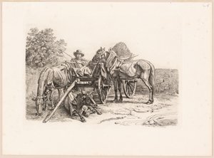 Bonde og hans vogn af Johann Adam Klein