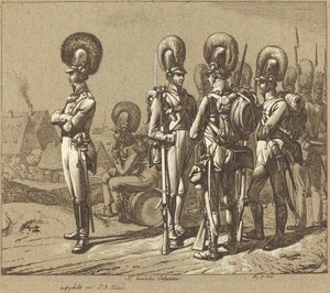 K. Bayersk infanteri (bayerske infanterister) af Johann Adam Klein