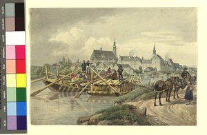 Straubing set fra nord af Johann Adam Klein