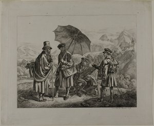 Kunstnerne på deres rejse af Johann Adam Klein