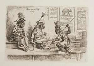 Til nytår 1829. Aber af Johann Adam Klein