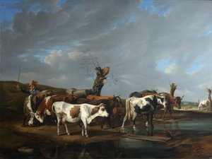 Kuhherde af Johann Alexander Dallinger von Dalling