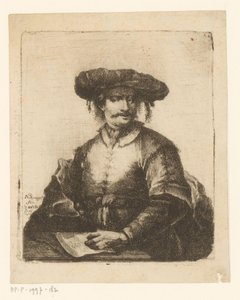 Portræt af en ukendt kunstner af Johann Andreas Benjamin Nothnagel