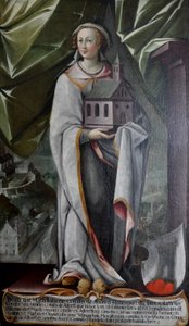 Tysk: Hatta von Hohenwart, hustru til Heinrich von Altdorf, grundlægger af klosteret i Altdorf omkring 935 af Johann Andreas Rauch