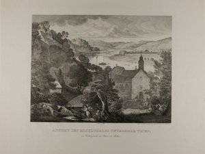 Udsigt over Moseldalen under Trier med Pallien-klipperne i forgrunden af Johann Anton Alban Ramboux
