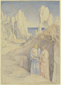 Dante og Vergil i underverdenen af Johann Anton Ramboux