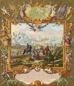 Erobringen af fæstningen Audenarde af de allierede tropper i 1708, begyndelsen af det 18.
