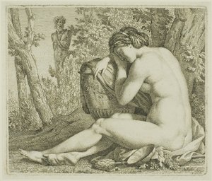 Hvilende Bacchante af Johann August Nahl II