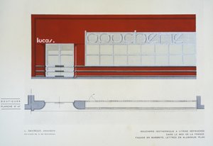 Boucherie Isothermique a Vitrine Refrigeree, L Savreux, Boutiques, Henry Delacroix, Editions S De Bonadona, Paris, slutningen af ​​1920