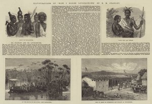 Illustrationer til How I Found Livingstone, af H M Stanley