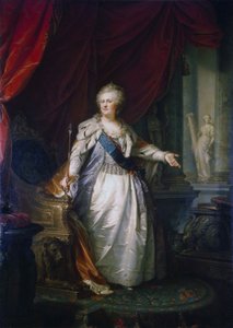 Portræt af kejserinde Katharina II. af Johann Baptist von Lampi the Elder