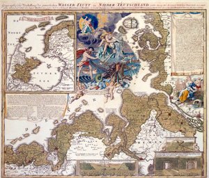 Kort over julefloden i 1717