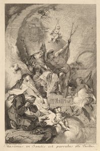 Fire hellige af Johann Beheim after Franz Anton Maulbertsch