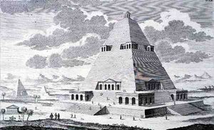 En pyramide uden for Theben, Egypten, fra 