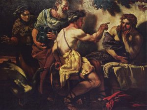 Jupiter og Merkur hos Philemon og Baucis Jupiter og Merkur hos Philemon og Baucis af Johann Carl Loth