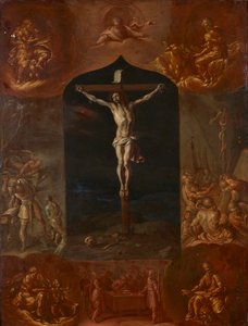 Jesus korsfæstet og syv bibelske scener af Johann Carl von Reslfeld