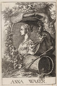 Anna Waser af Füssli, 1757 af Johann Caspar Füssli