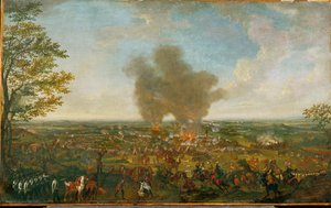 Slaget ved Hochkirch ... (maleri på lærred) af Johann Christian Brand