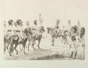 Østrigske Cuirassiers, begyndelsen af det 19. århundrede.