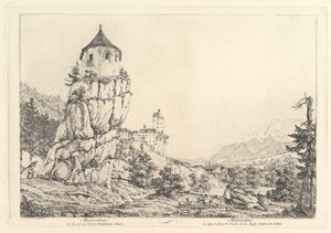 Landskab, Mariastein i Tyrol, begyndelsen af 1800-tallet.