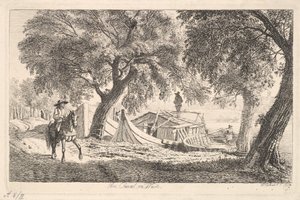 På kanalen i Wien, 1819. af Johann Christian Erhard