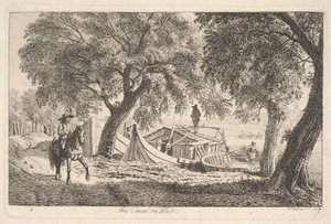 På kanalen i Wien, 1819. af Johann Christian Erhard