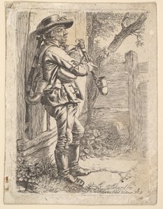 Sækkepiberen, 1819. af Johann Christian Erhard