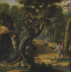 Vildsvinejagt af Johann Christian Klengel