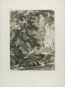 En Civita Castellana, fra maleriske ætsede prospekter fra Italien af Johann Christian Reinhart