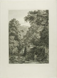 En Subiaco, fra maleriske ætsede brochurer fra Italien af Johann Christian Reinhart