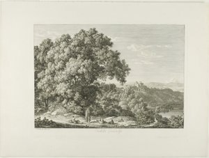 Gandolfo-slottet af Johann Christian Reinhart