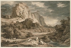 Heroisk landskab med Prometheus af Johann Christian Reinhart