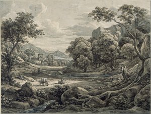 Ideallandskab af Johann Christian Reinhart