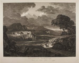 Landskab i stormvejr af Johann Christian Reinhart