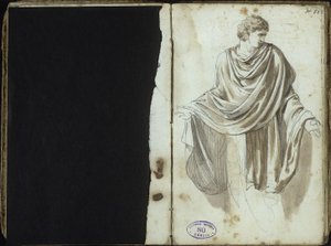 Mand i antik dragt af Johann Christian Reinhart