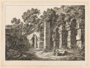 Landskab – I Colosseum af Johann Christian Reinhart